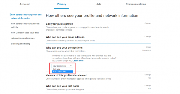 14. How to manage who can see your connections on LinkedIn
