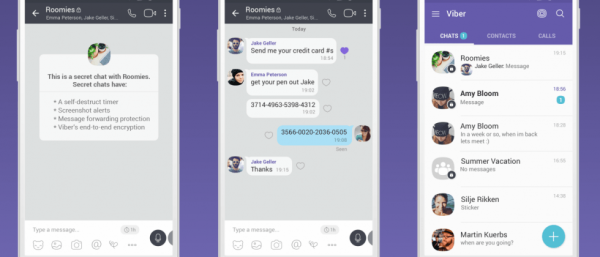 How to open a secret chat on Viber
