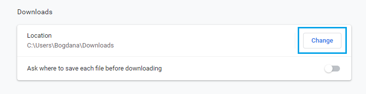 How To Manage Downloads Location In Chrome