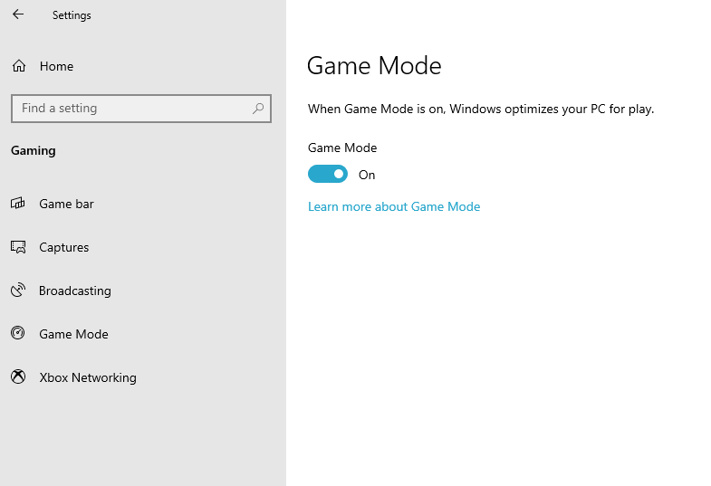 How To Enable Game Mode On Windows 10