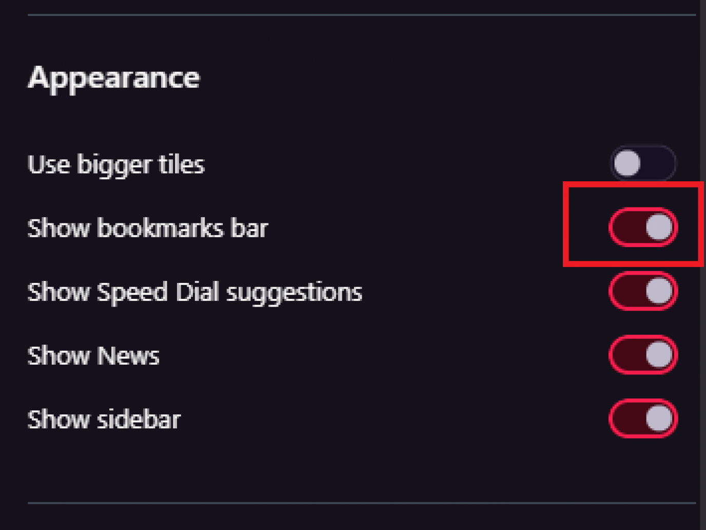 How To Show Bookmarks Bar In Opera GX Gaming Browser