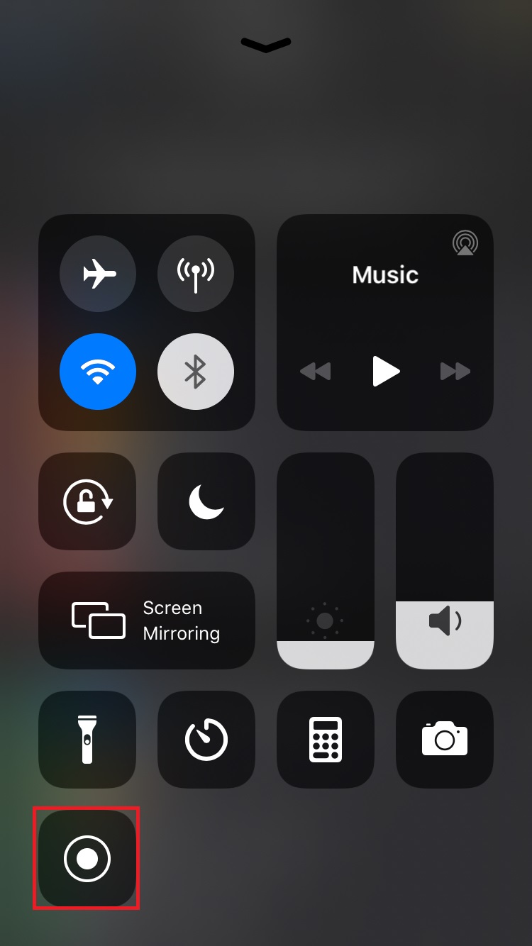 how to add recording button on iphone