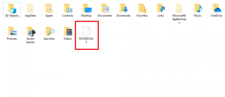 Как скопировать ntuser dat windows 10