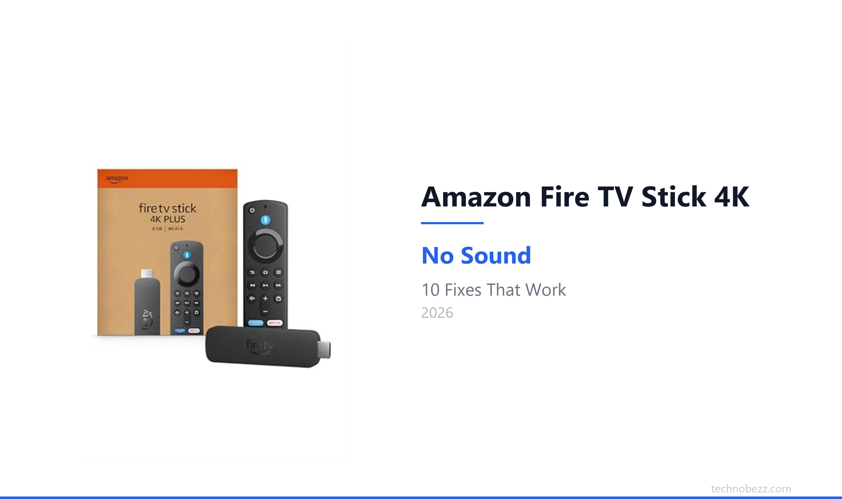 Amazon Fire TV Stick 4K Volume Not Working? 10 Fixes | Technobezz