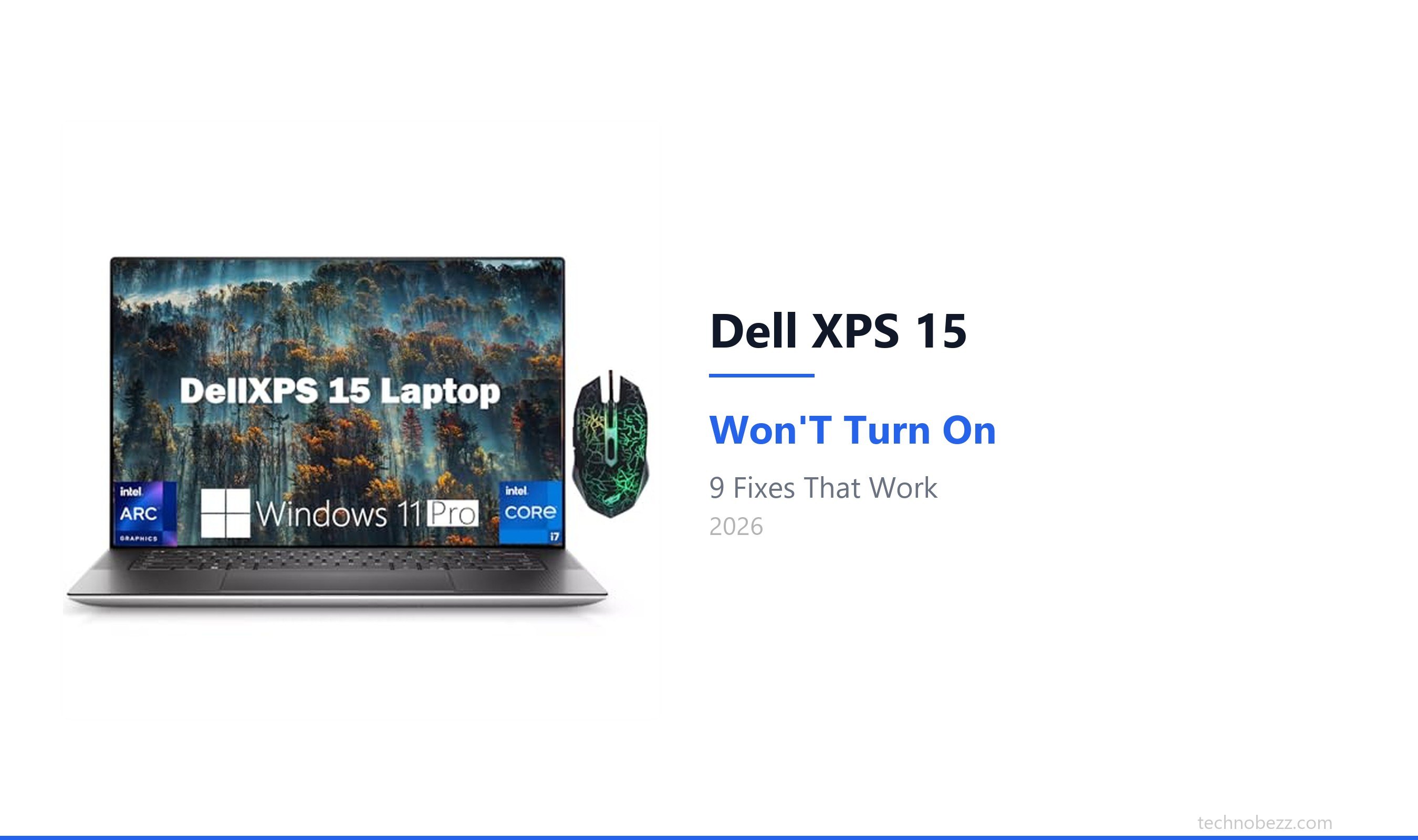 Why Dell XPS 15 Won't Turn On (9 Fixes) | Technobezz