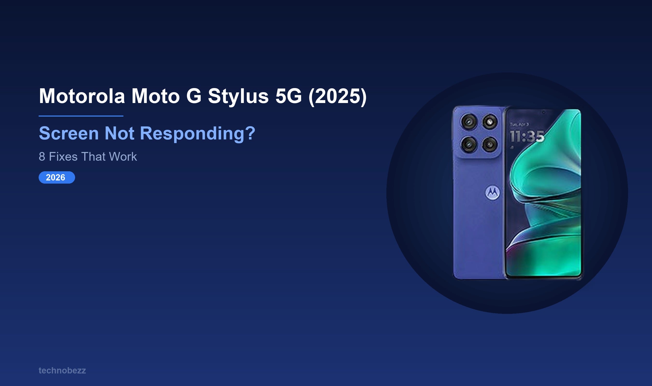 Motorola Moto G Stylus 5G (2025) Screen Not Responding (8 Fixes ...