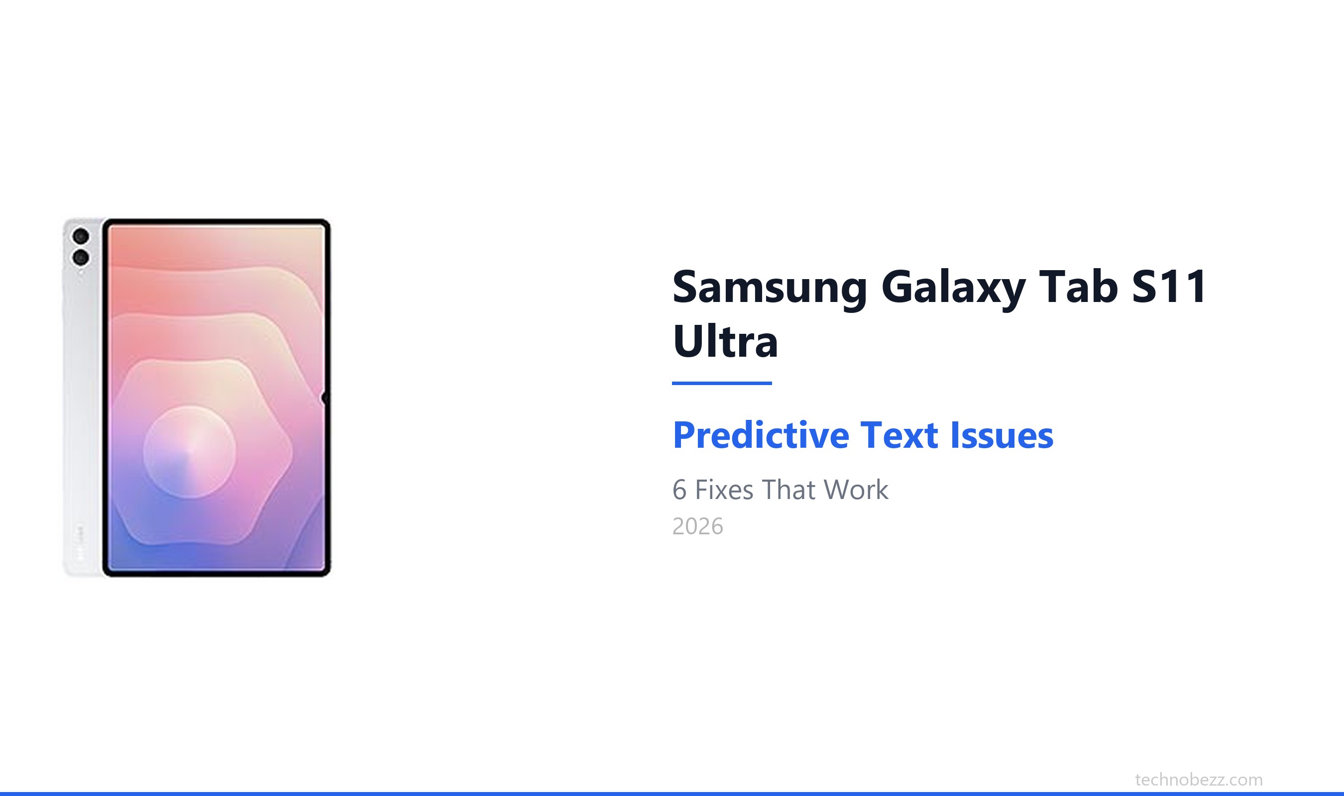 How to Fix Samsung Galaxy Tab S11 Ultra Autocorrect Problems (2026 ...