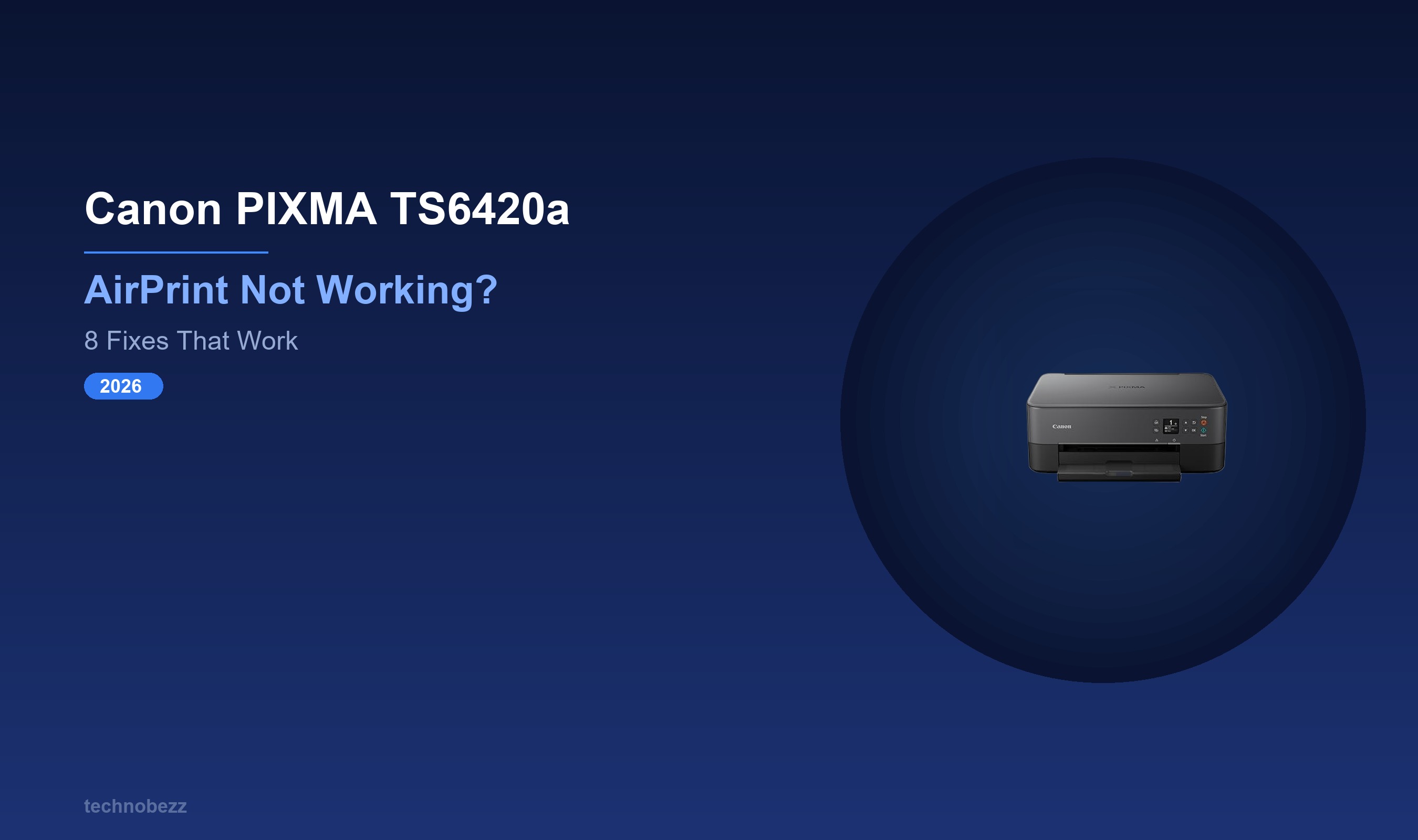 How to Fix Canon PIXMA TS6420a AirPrint From iPhone or Mac (2026 ...