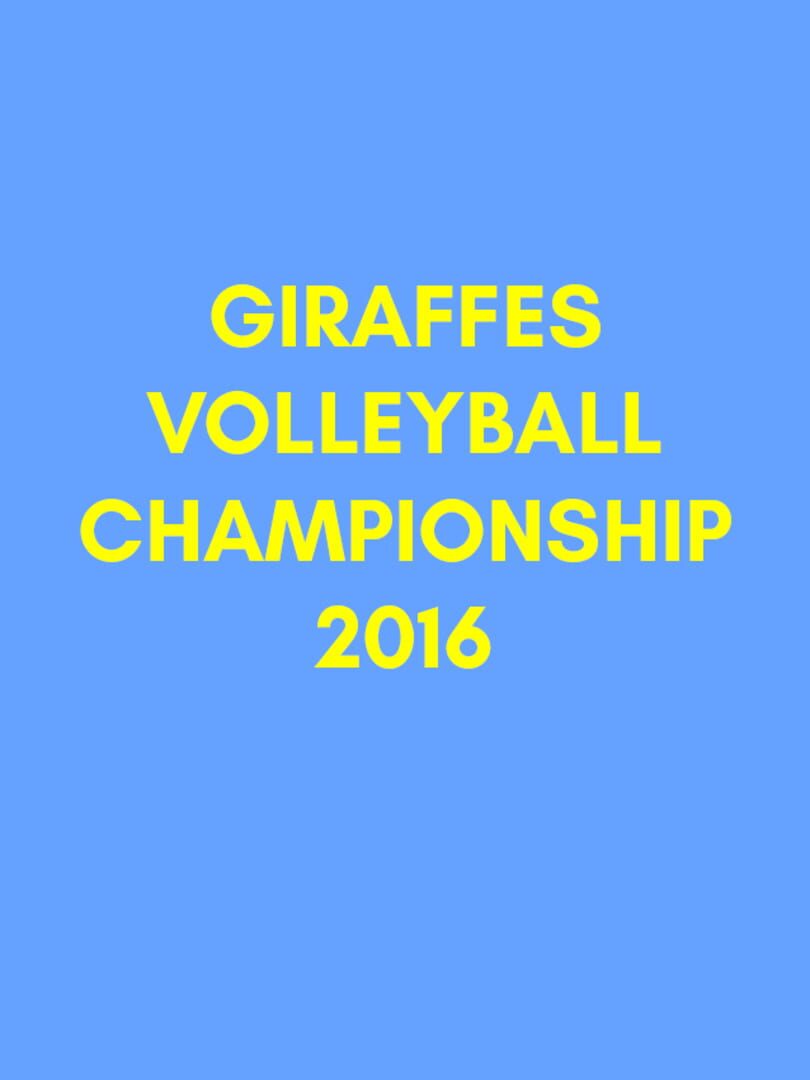 Giraffes Volleyball Championship 2016 Server Status Is Giraffes