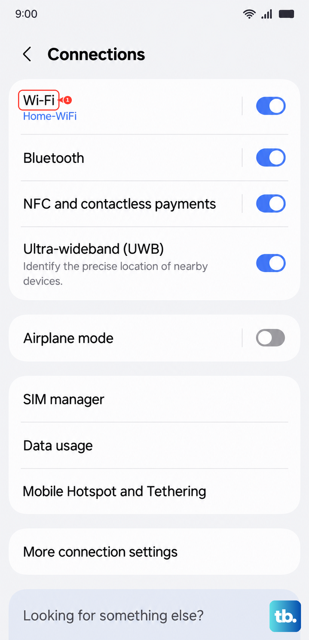 On the Connections screen, tap Wi-Fi (Samsung One UI).