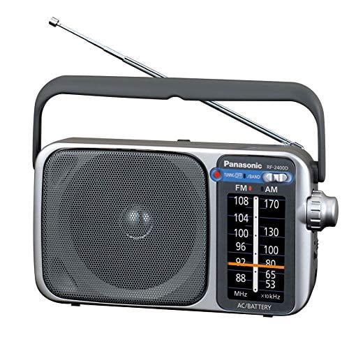 Panasonic Portable AM/FM Radio Battery Operated Analog Radio AC
