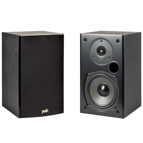 Polk Audio T15 Home Theater and Stereo Bookshelf Speakers – Deep