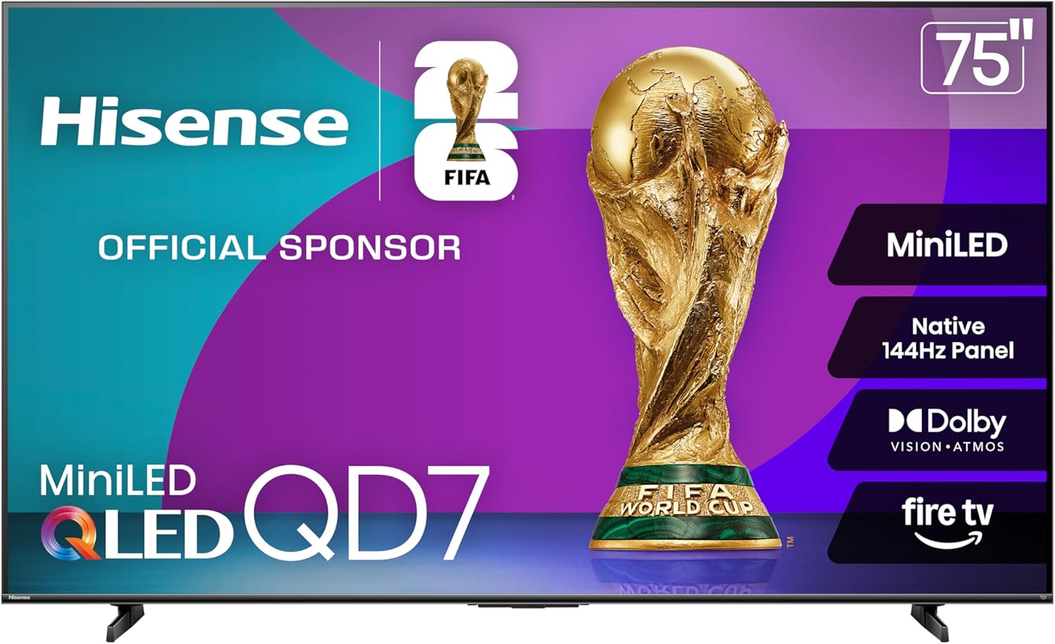 Hisense 75-Inch U7 QLED 4K Smart TV