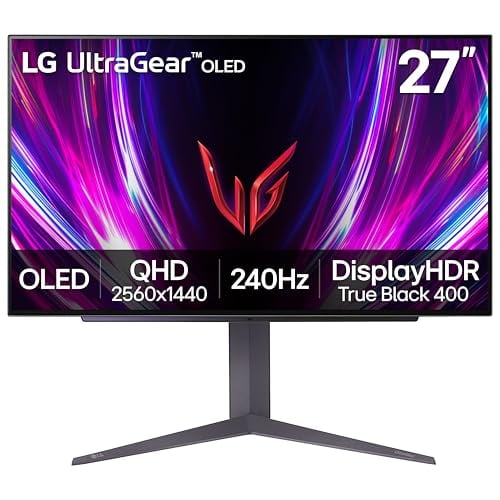 LG ‎27GS93QE 27-inch Ultragear OLED Gaming Monitor QHD 1440p