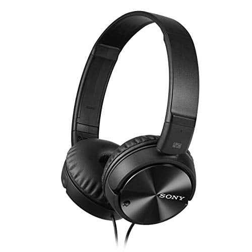 Sony MDRZX110NC Noise Canceling On Ear Headphones Black Wired