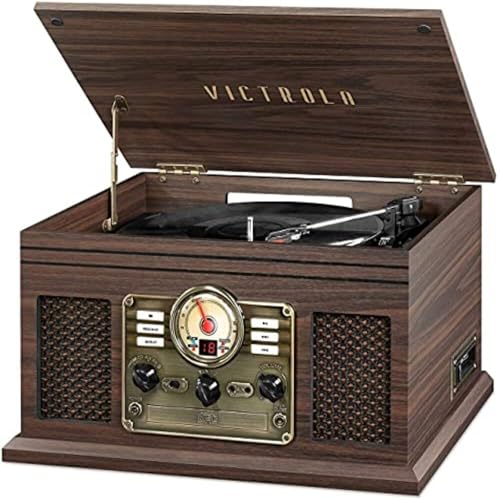 Victrola The Quincy 6-in-1 Bluetooth Record Player & Multimedia