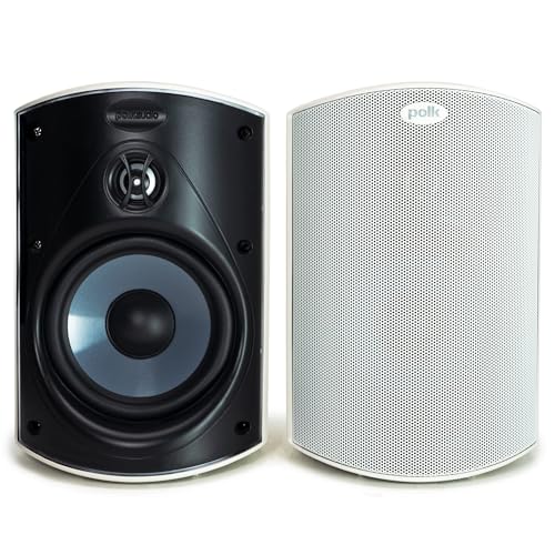 Polk Audio Atrium 4 Outdoor Speakers with Powerful Bass (Pair