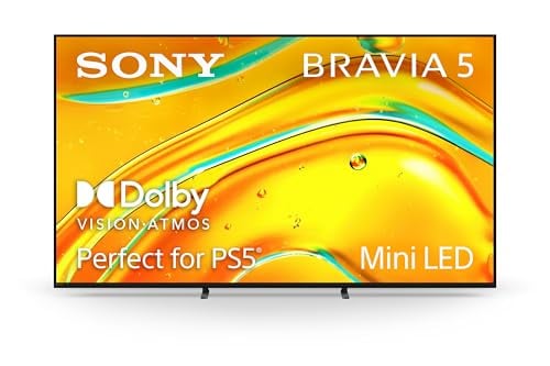 Sony BRAVIA 5 65 Inch TV Mini LED 4K Smart Google TV XR Processor
