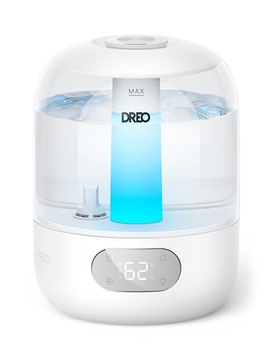 DREO Humidifiers for Bedroom 3L Top Fill 30H & 26dB Quiet