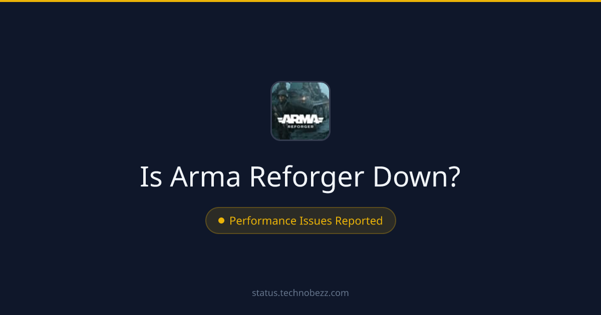 Is Arma Reforger down? Performance issues reported, with trouble connecting to the servers