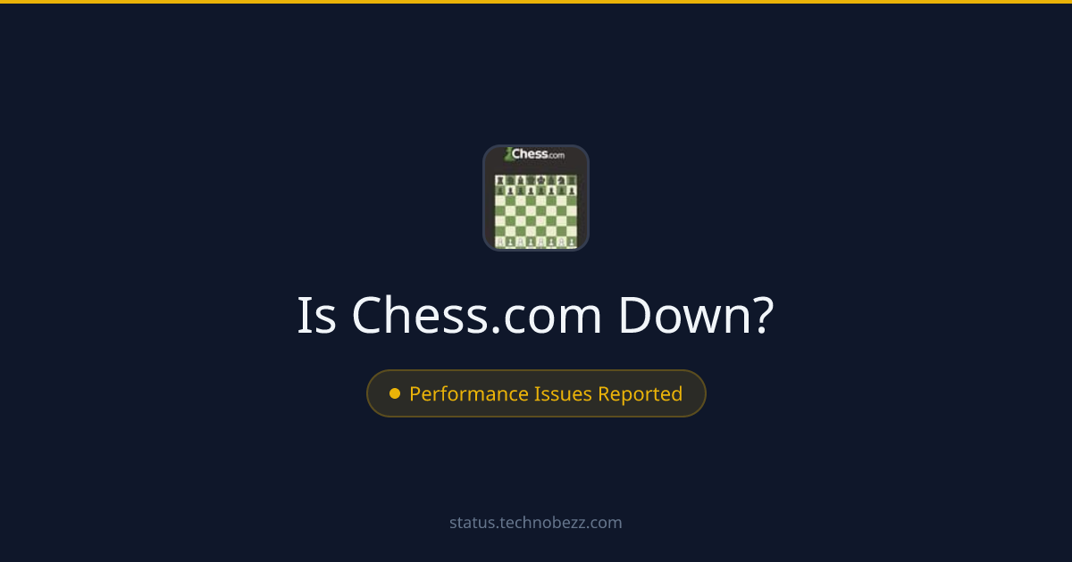 Is Chess.com down? Performance issues reported, with trouble connecting to the servers