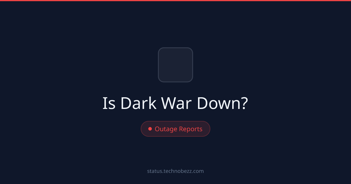 Is Dark War down? Major outage reports as players report trouble connecting to the servers