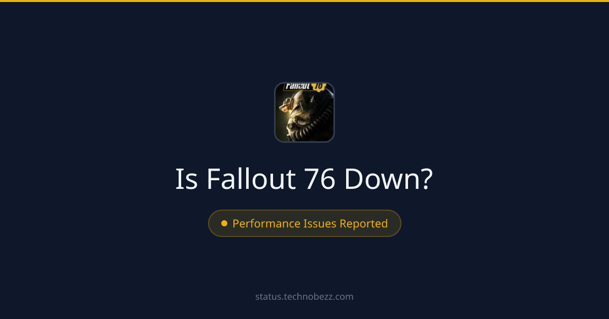 Is Fallout 76 down? Performance issues reported, with trouble connecting to the servers