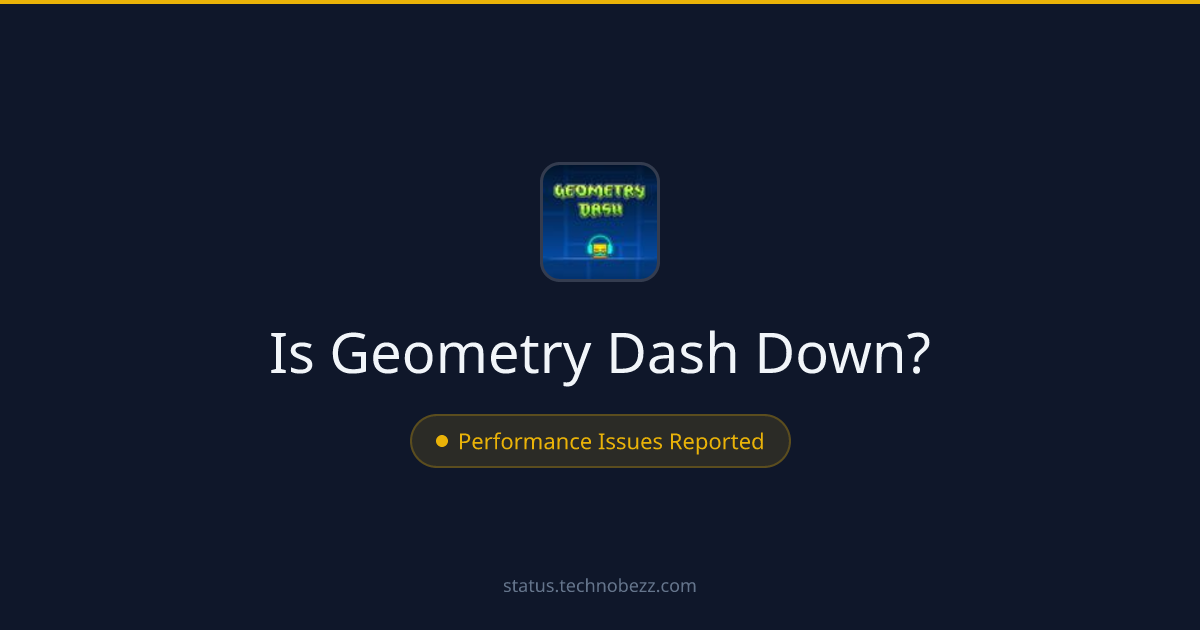 Is Geometry Dash down? Performance issues reported, with trouble connecting to the servers