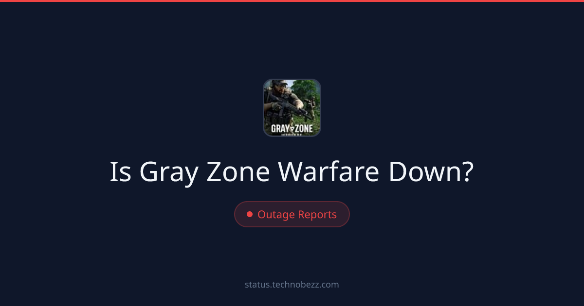 Is Gray Zone Warfare down? Players report trouble connecting to the servers