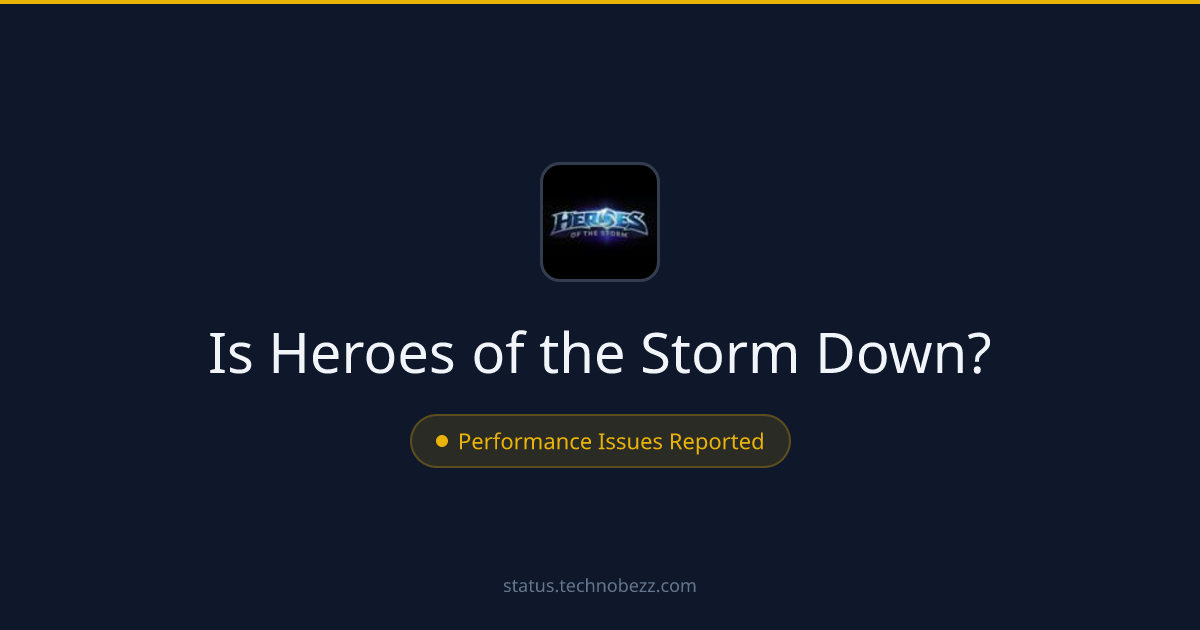 Is Heroes of the Storm down? Performance issues reported, with trouble connecting to the servers