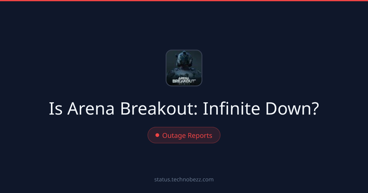 Is Arena Breakout: Infinite down? Reports indicate trouble connecting to the servers