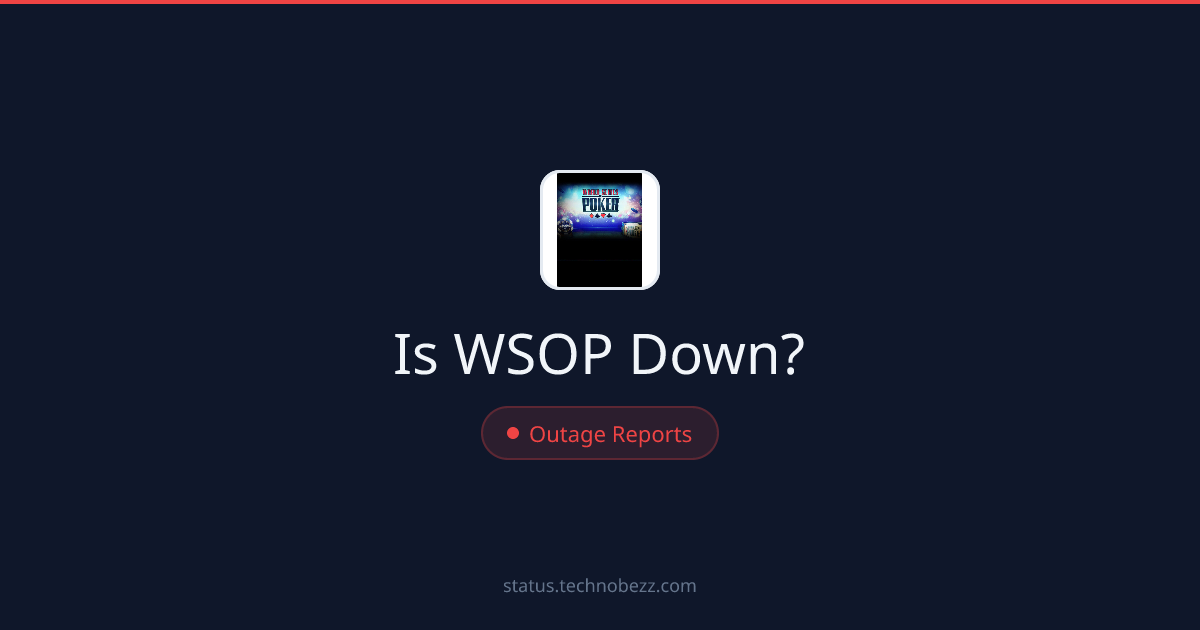 Is WSOP down? Reports indicate trouble logging in and accessing accounts