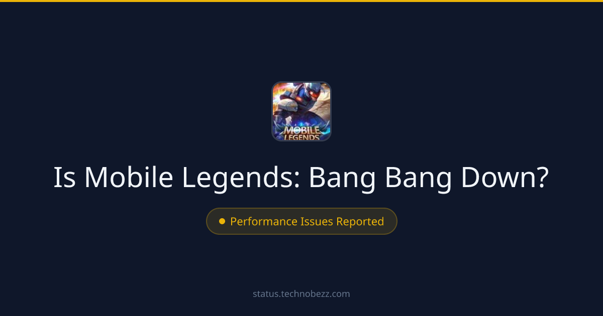 Is Mobile Legends: Bang Bang down? Performance issues reported, with trouble connecting to the servers