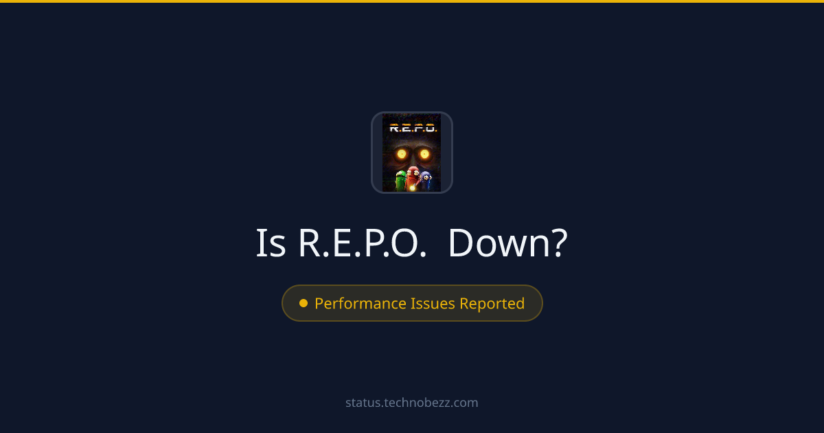 Is R.E.P.O. down? Performance issues reported, with trouble connecting to the servers