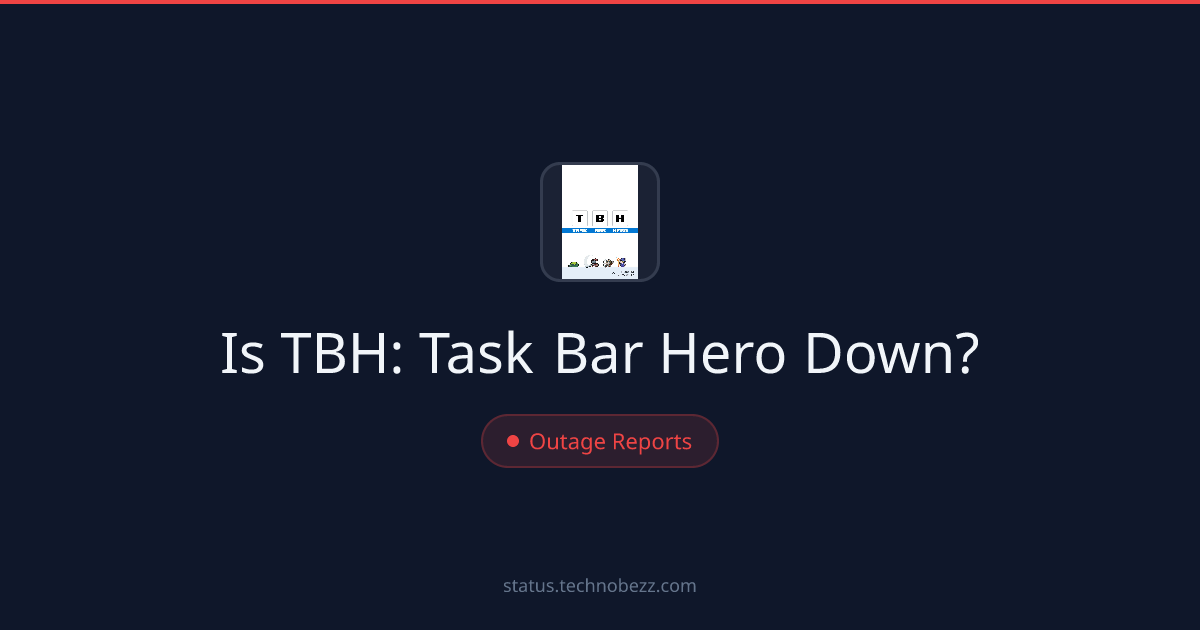 Is TBH: Task Bar Hero down? Some players report trouble connecting to the servers
