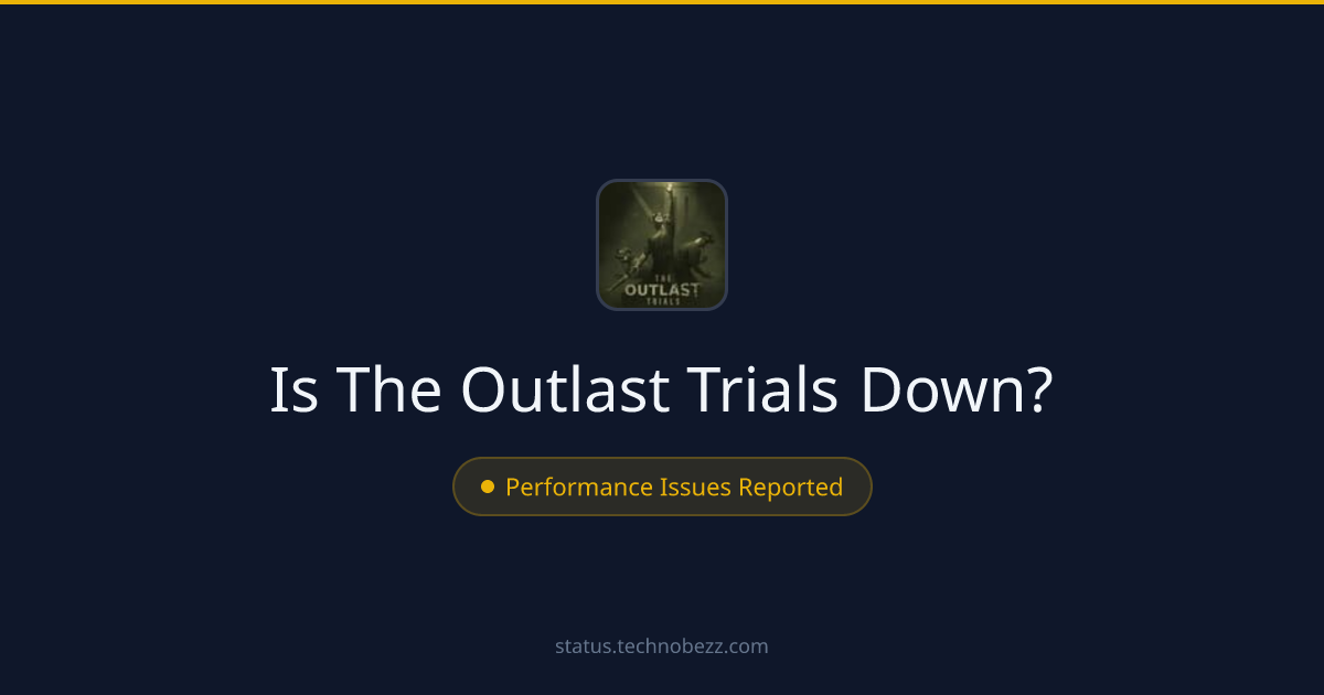 Is The Outlast Trials down? Performance issues reported, with trouble connecting to the servers