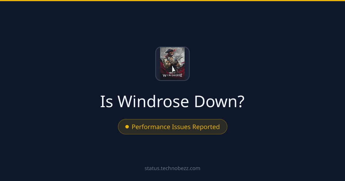 Is Windrose down? Performance issues reported, with trouble connecting to the servers