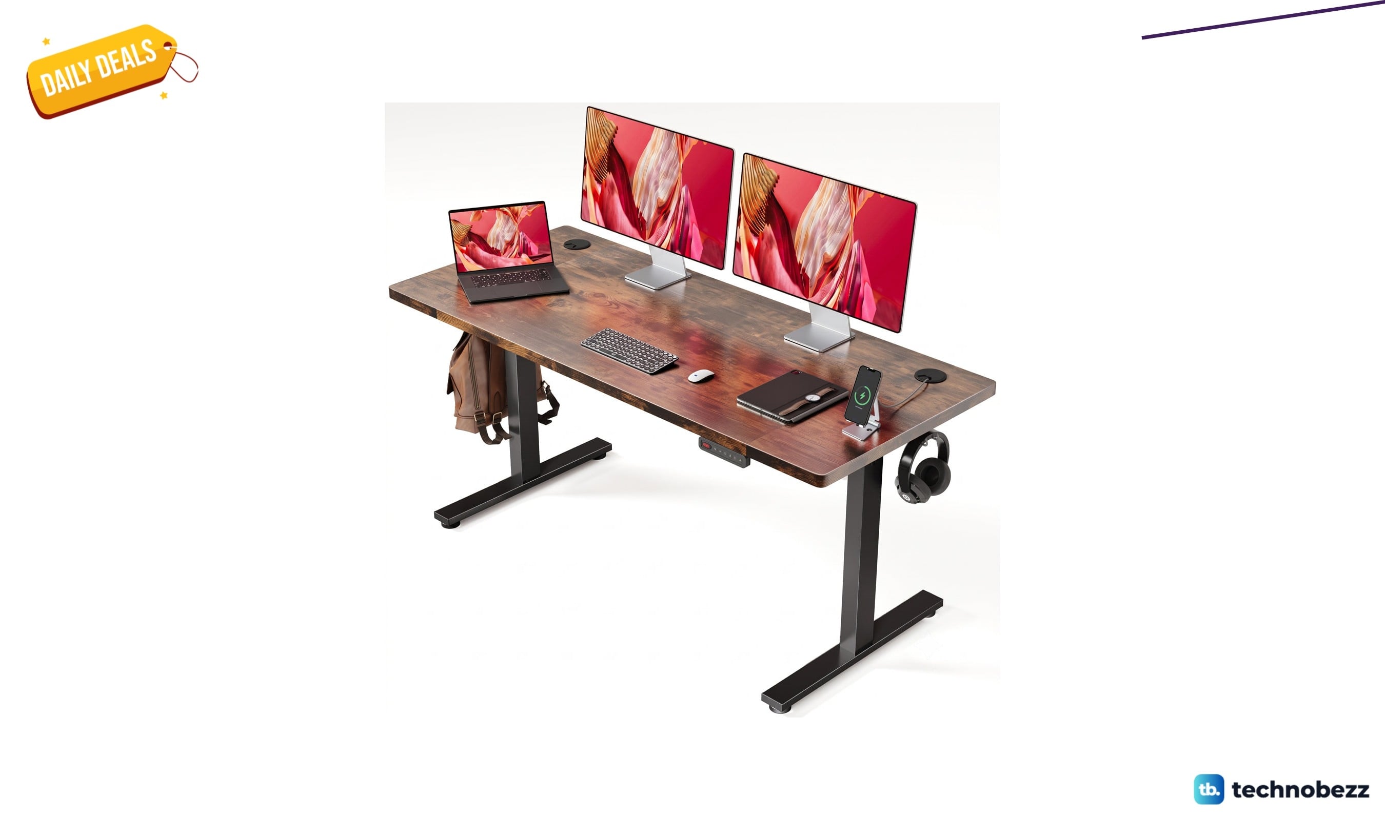 Wrought Studio electric standing desk with memory controller for $149.99 at Wayfair
