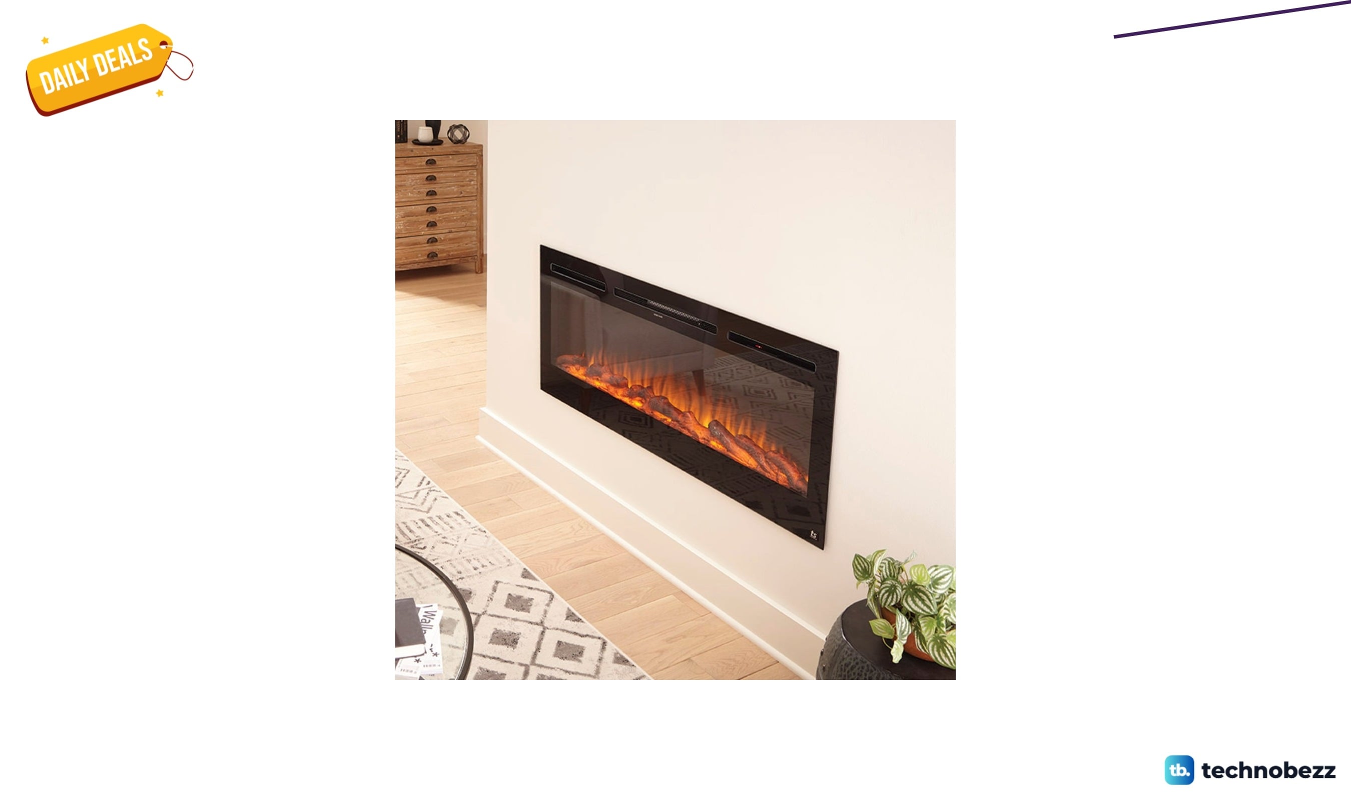 Touchstone Sideline recessed or wall-mount electric fireplace for $649.00 at Wayfair
