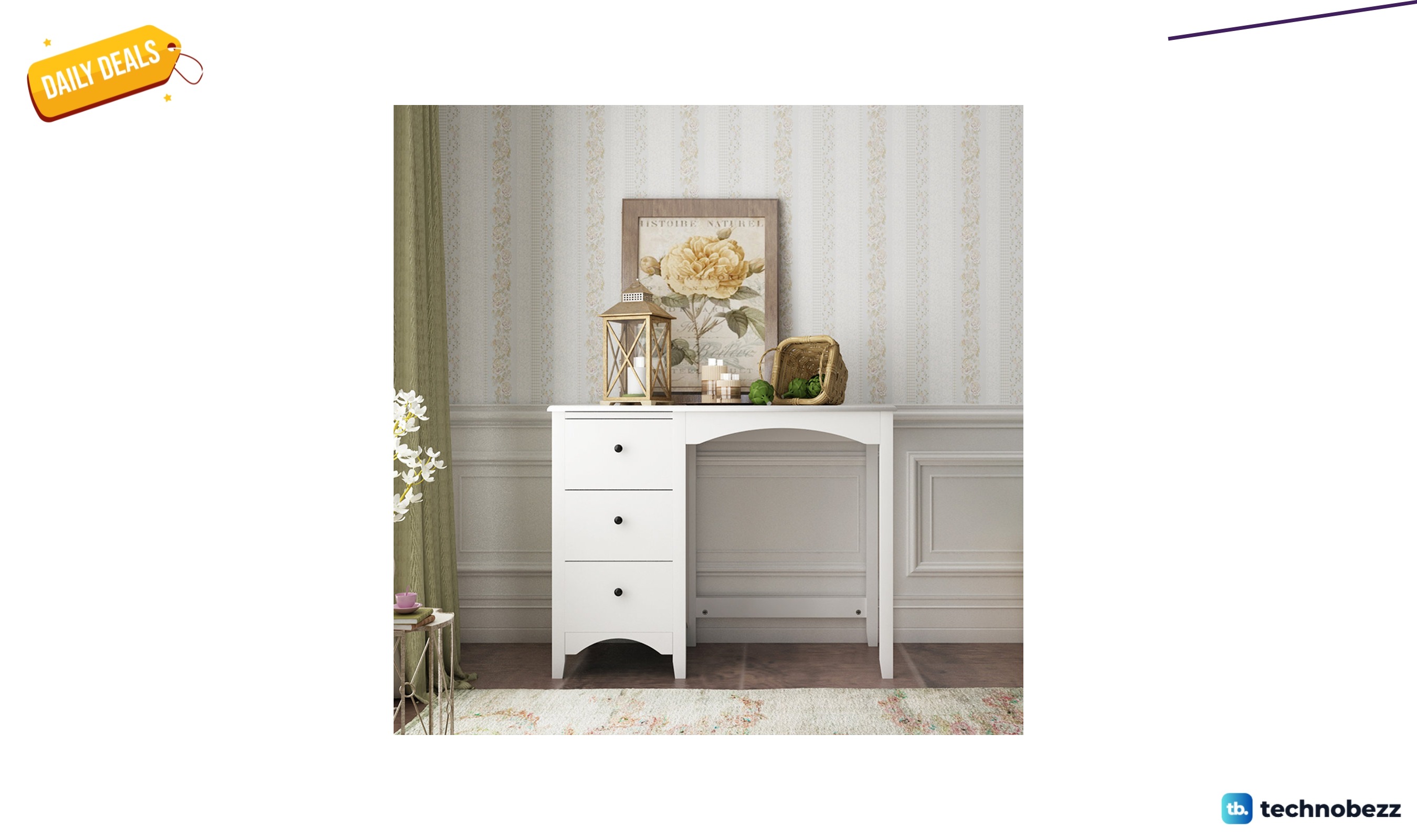 Lark Manor Ahva solid wood writing desk for $125.99 at Wayfair