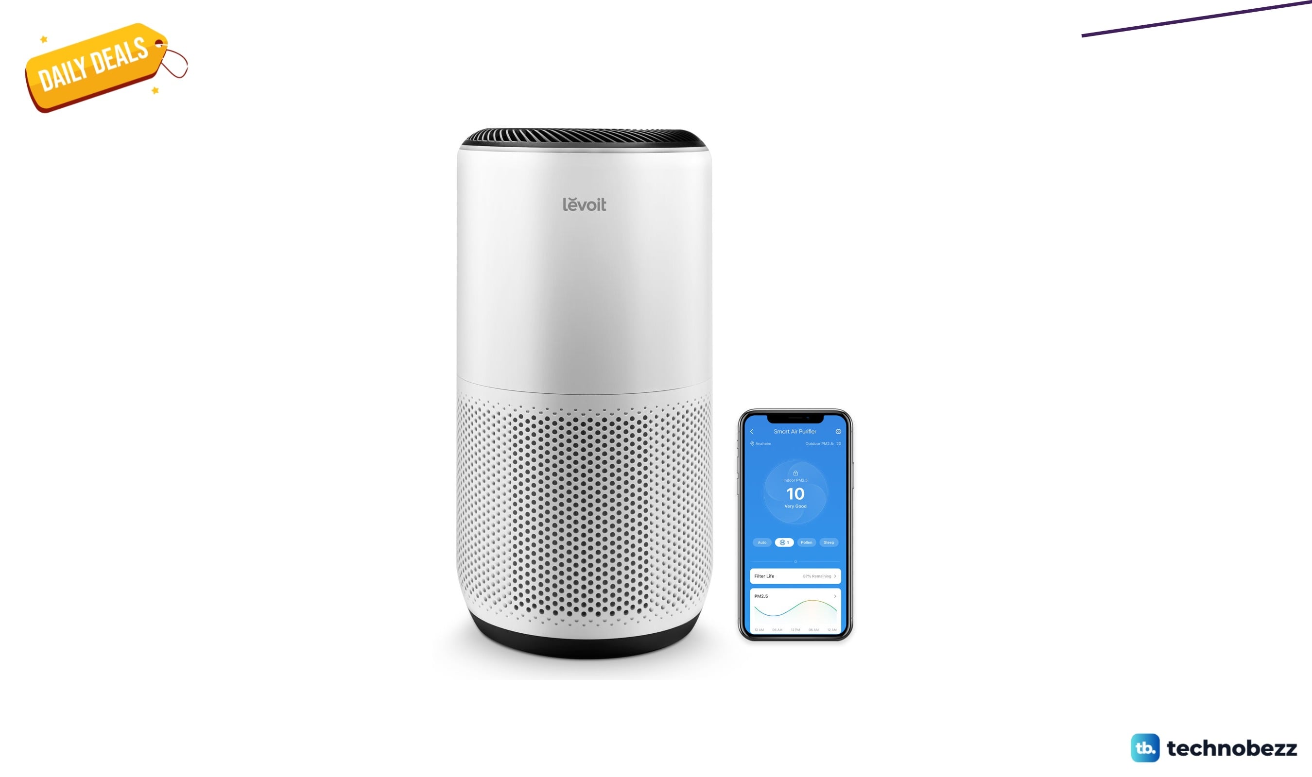 Levoit PlasmaPro 400S-P smart air purifier for $289.99 at Wayfair
