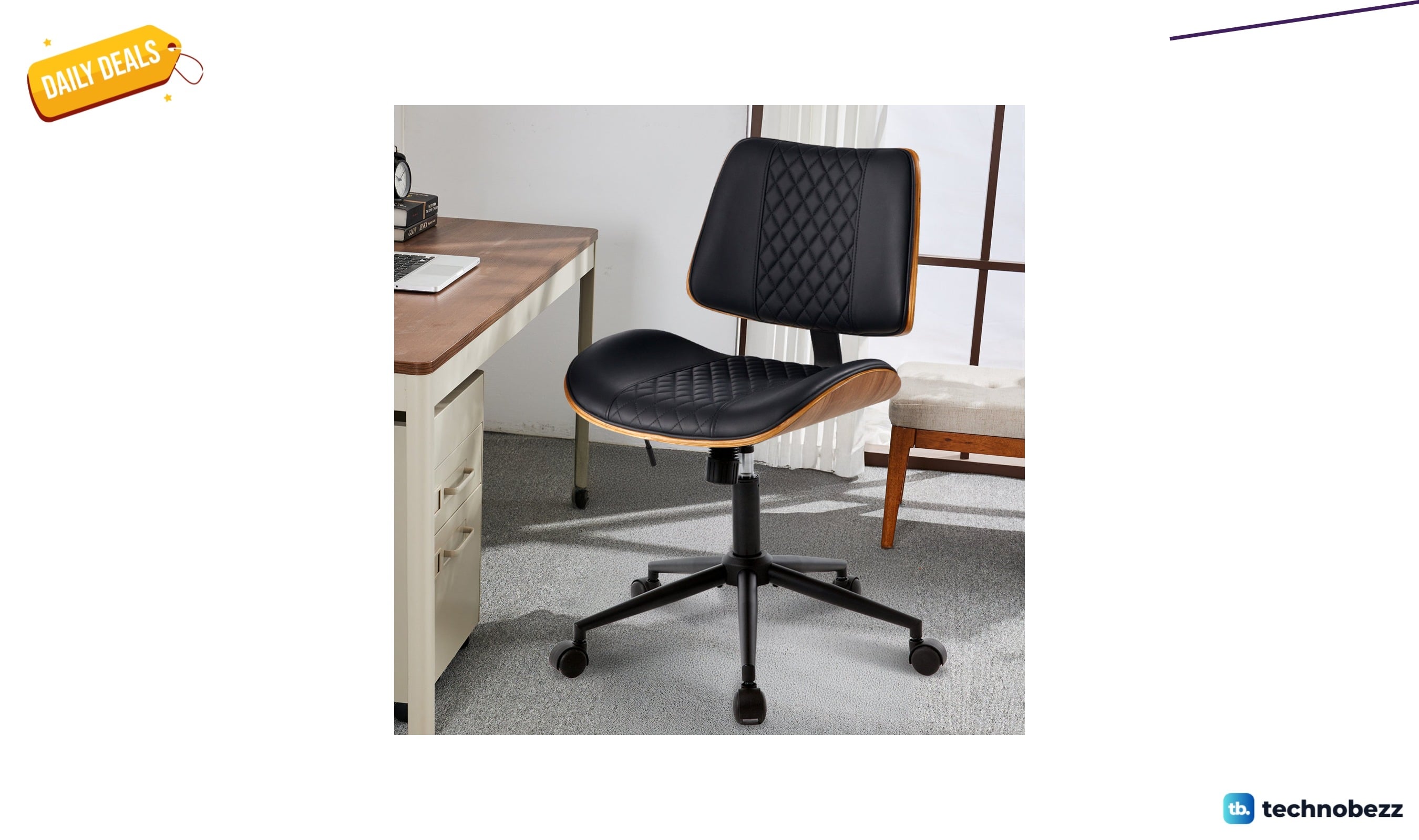 George Oliver ergonomic adjustable-height task chair for $129.99 at Wayfair