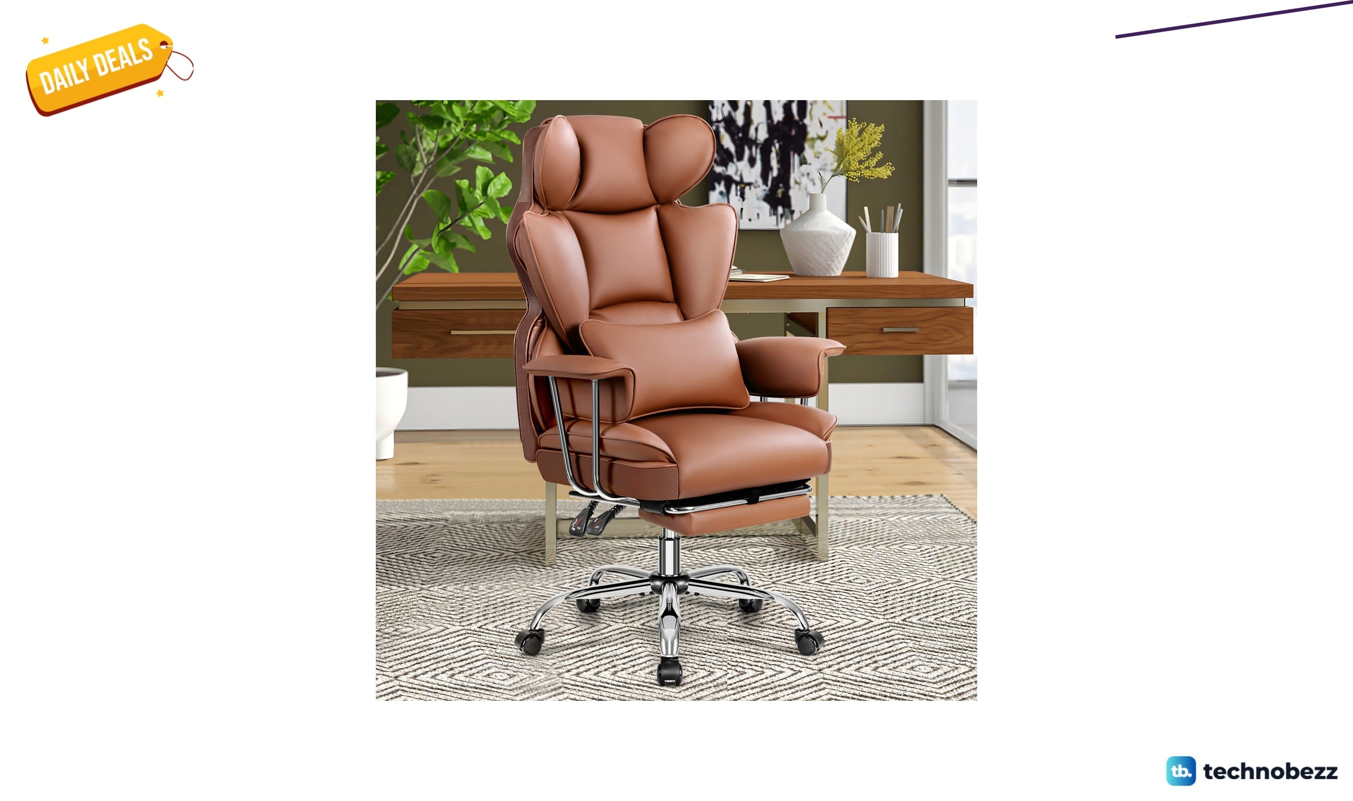 Red Barrel Studio faux leather executive computer chair for $179.99 at Wayfair
