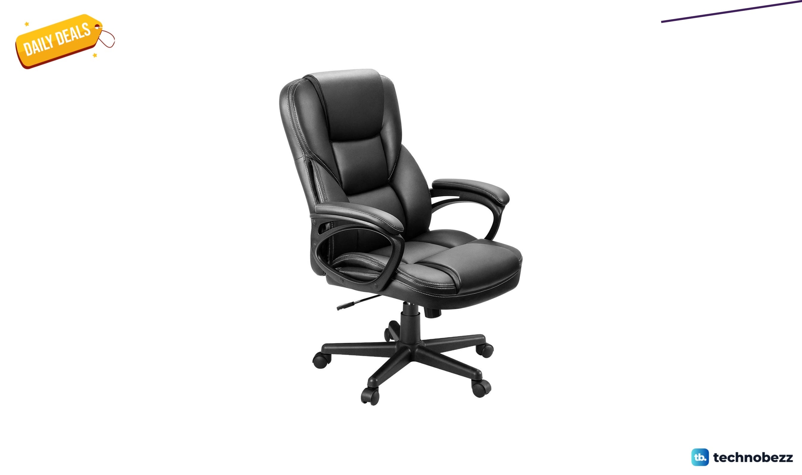 Winston Porter Lollie executive chair with headrest for $99.99 at Wayfair