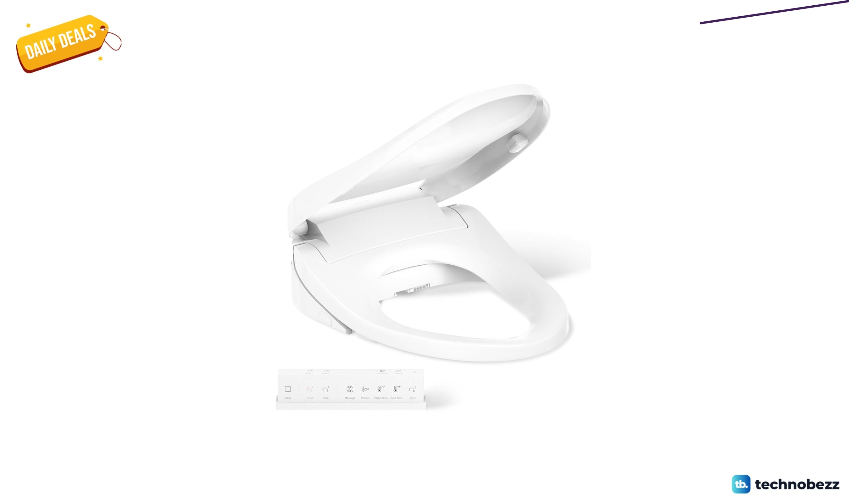 Kohler PureWash E820 elongated bidet toilet seat with remote for $599.97 at Wayfair