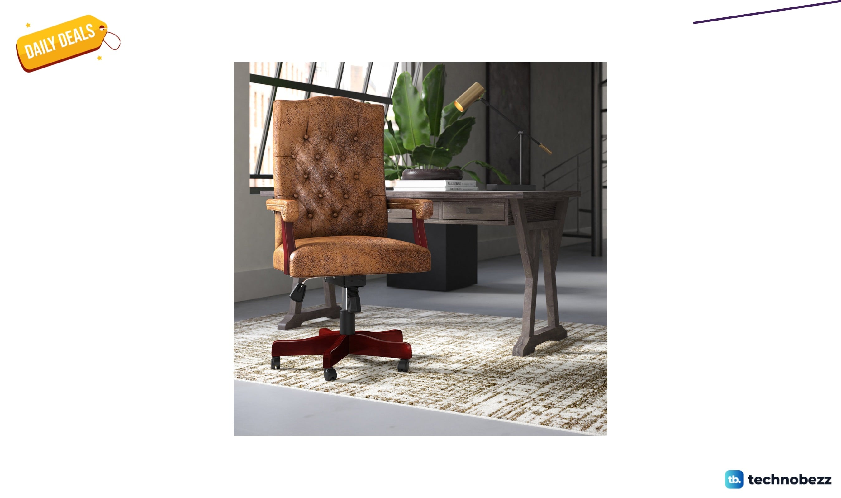 Flash Furniture high-back tufted executive chair for $331.94 at Wayfair