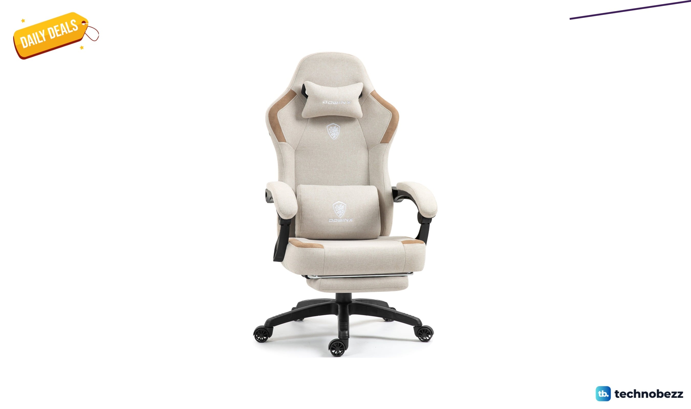Dowinx fabric gaming chair with pocket spring cushion for $179.99 at Wayfair