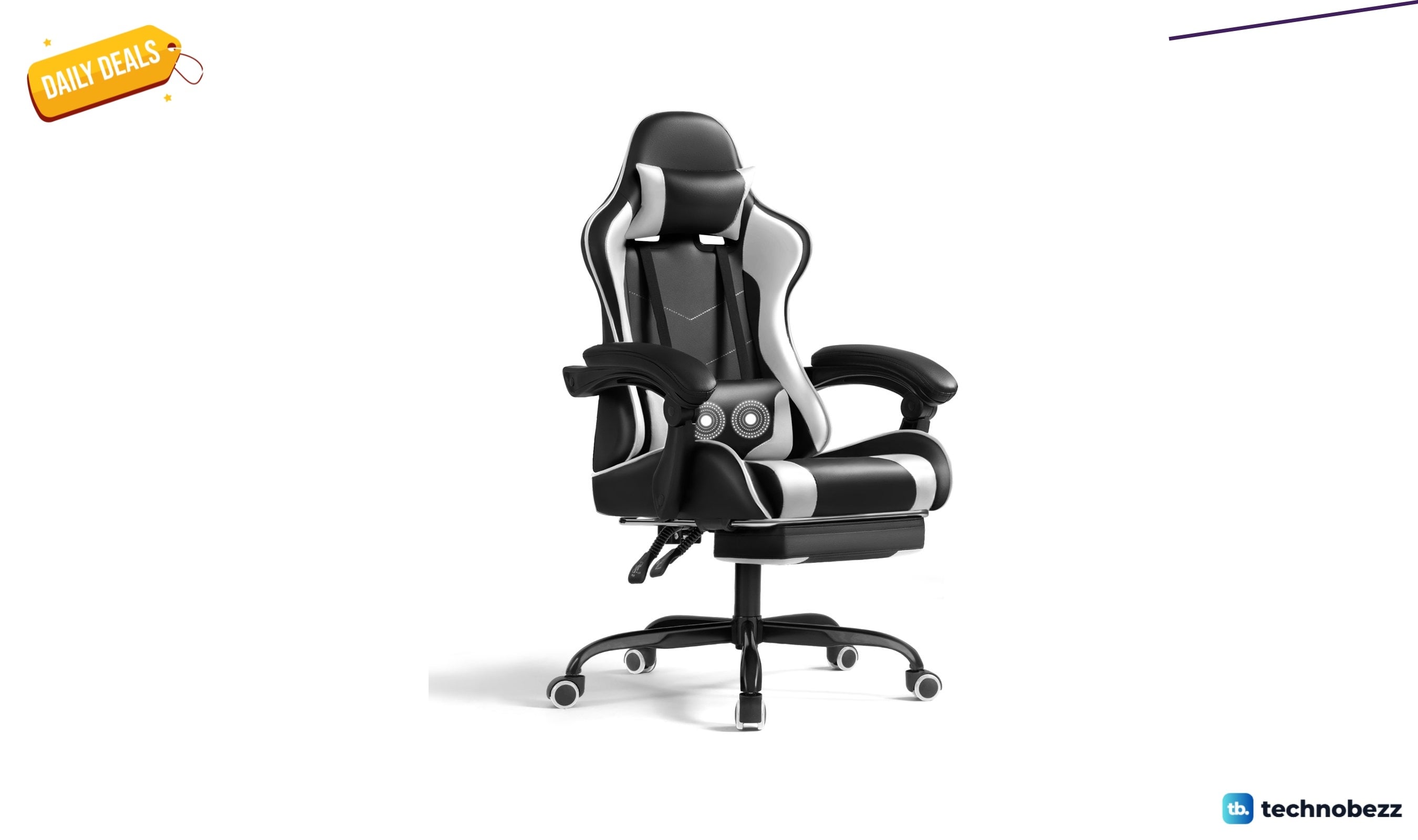 Freeport Park reclining video gaming chair with footrest for $105.99 at Wayfair