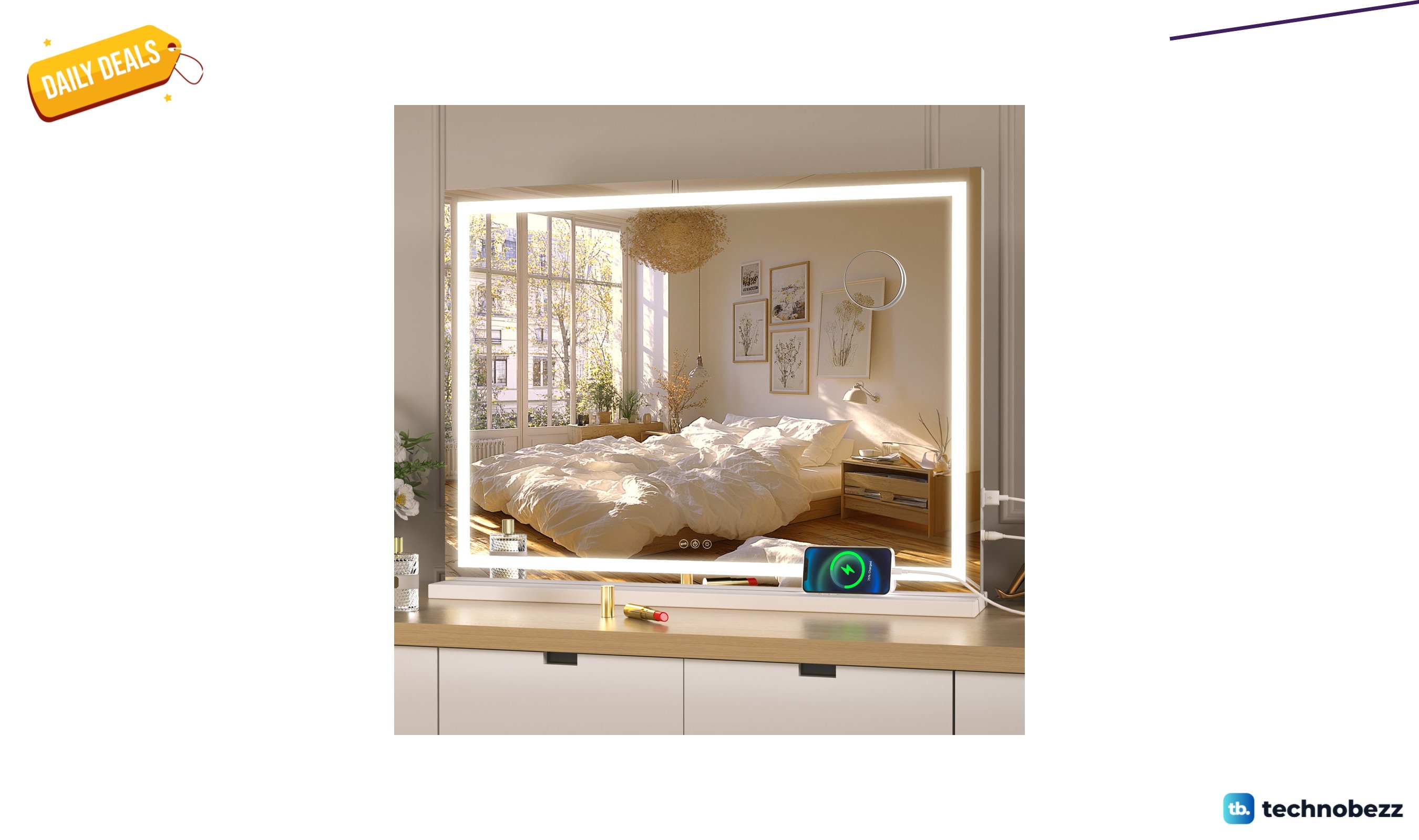 Orren Ellis Brodowsky dimmable LED bathroom vanity mirror for $124.99 at Wayfair