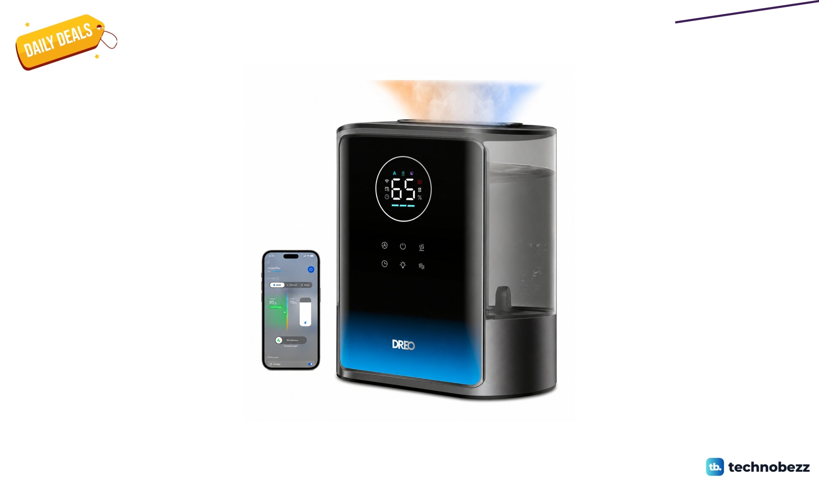 Dreo 8-liter smart humidifier with warm and cool mist for $119.99 at Wayfair